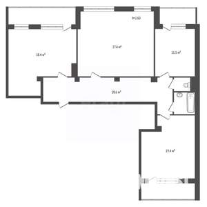 3-к квартира, вторичка, 101м2, 5/10 этаж