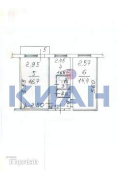 2-к квартира, вторичка, 45м2, 4/5 этаж