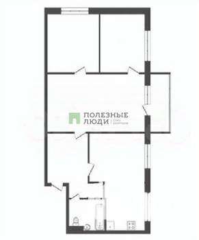 4-к квартира, вторичка, 58м2, 5/5 этаж