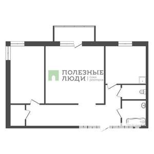 2-к квартира, вторичка, 66м2, 19/25 этаж