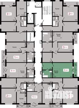 1-к квартира, вторичка, 38м2, 10/17 этаж