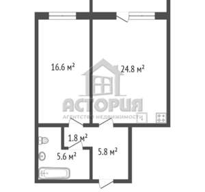 2-к квартира, вторичка, 46м2, 17/24 этаж