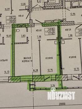 1-к квартира, вторичка, 41м2, 5/12 этаж