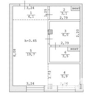 1-к квартира, вторичка, 43м2, 1/10 этаж