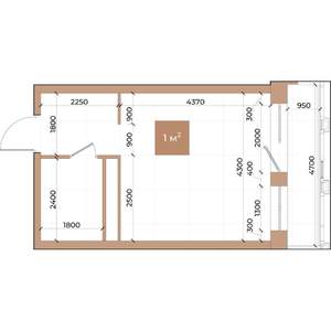 1-к квартира, строящийся дом, 28м2, 5/24 этаж