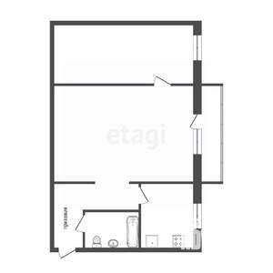 2-к квартира, вторичка, 45м2, 3/5 этаж