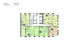 3-к квартира, строящийся дом, 76м2, 4/25 этаж
