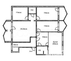 4-к квартира, вторичка, 137м2, 5/10 этаж