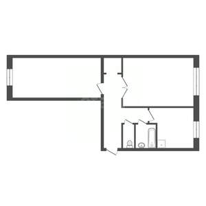 2-к квартира, вторичка, 42м2, 4/5 этаж