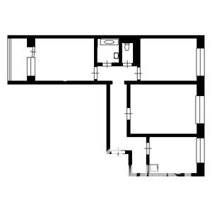 3-к квартира, вторичка, 66м2, 10/10 этаж