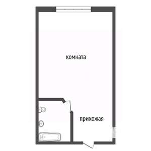 Студия квартира, вторичка, 17м2, 3/5 этаж