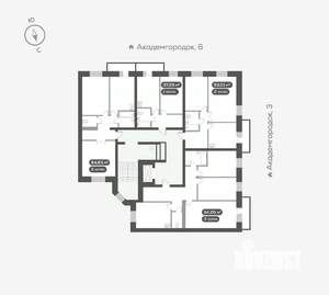 2-к квартира, вторичка, 59м2, 6/14 этаж