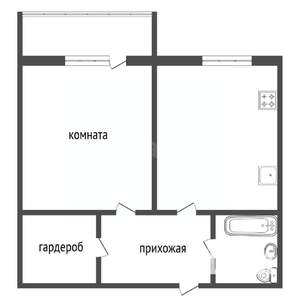 1-к квартира, вторичка, 37м2, 3/16 этаж