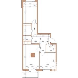 2-к квартира, вторичка, 79м2, 3/24 этаж