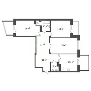 3-к квартира, вторичка, 100м2, 3/9 этаж