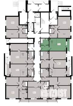 1-к квартира, строящийся дом, 39м2, 1/17 этаж