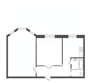 2-к квартира, вторичка, 53м2, 4/4 этаж