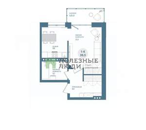 1-к квартира, вторичка, 40м2, 10/17 этаж