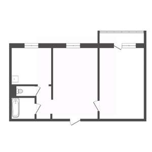 2-к квартира, вторичка, 53м2, 3/10 этаж