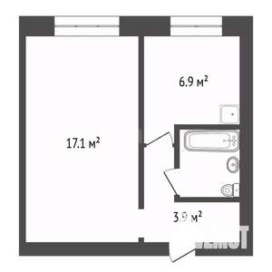 1-к квартира, вторичка, 31м2, 1/5 этаж
