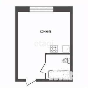 Студия квартира, вторичка, 22м2, 2/16 этаж