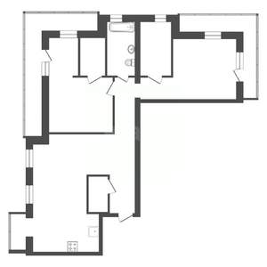 3-к квартира, вторичка, 119м2, 9/9 этаж