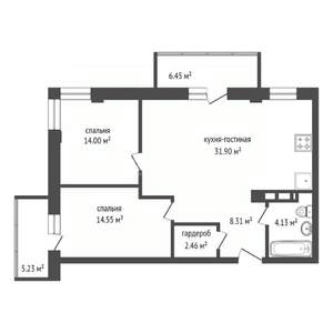 3-к квартира, вторичка, 79м2, 5/5 этаж