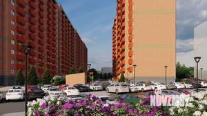 1-к квартира, строящийся дом, 40м2, 10/14 этаж