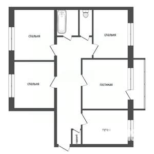 4-к квартира, вторичка, 80м2, 10/10 этаж