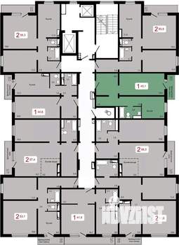 1-к квартира, вторичка, 45м2, 7/17 этаж
