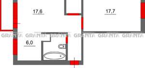 2-к квартира, вторичка, 49м2, 5/5 этаж