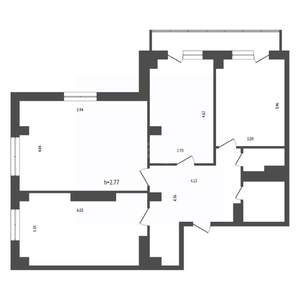 3-к квартира, вторичка, 87м2, 11/20 этаж