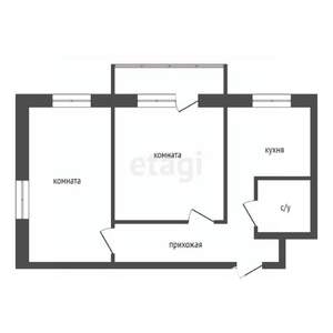 2-к квартира, вторичка, 45м2, 3/5 этаж