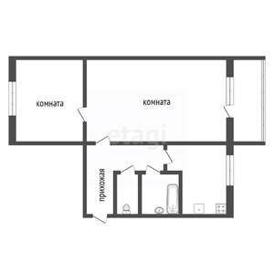 2-к квартира, вторичка, 46м2, 4/5 этаж