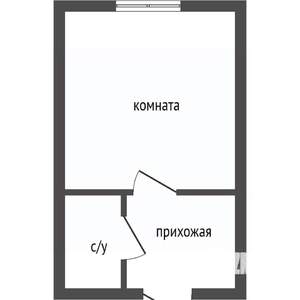 Студия квартира, вторичка, 17м2, 3/5 этаж
