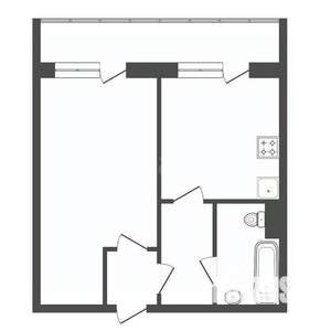 1-к квартира, вторичка, 36м2, 9/9 этаж
