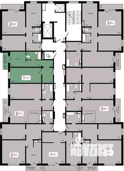1-к квартира, вторичка, 42м2, 11/17 этаж