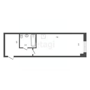 1-к квартира, вторичка, 32м2, 6/10 этаж