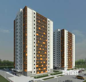 1-к квартира, строящийся дом, 71м2, 1/17 этаж