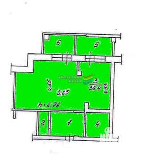1-к квартира, вторичка, 58м2, 6/10 этаж