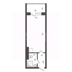 Студия квартира, вторичка, 22м2, 8/16 этаж