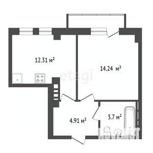 1-к квартира, вторичка, 36м2, 16/16 этаж