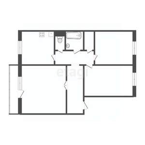 3-к квартира, вторичка, 67м2, 6/10 этаж
