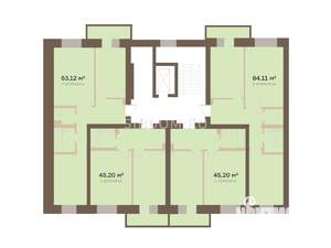 2-к квартира, вторичка, 64м2, 6/16 этаж