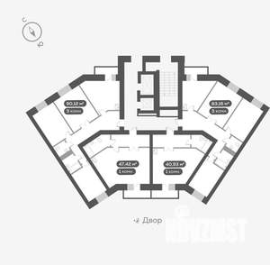 3-к квартира, вторичка, 83м2, 8/16 этаж