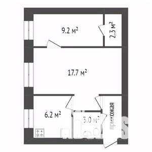 2-к квартира, вторичка, 44м2, 2/5 этаж