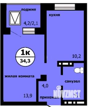 1-к квартира, вторичка, 31м2, 18/19 этаж