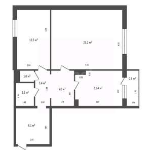 2-к квартира, вторичка, 69м2, 14/16 этаж