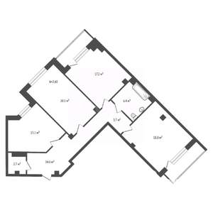 3-к квартира, вторичка, 99м2, 2/10 этаж