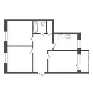 3-к квартира, вторичка, 63м2, 8/9 этаж